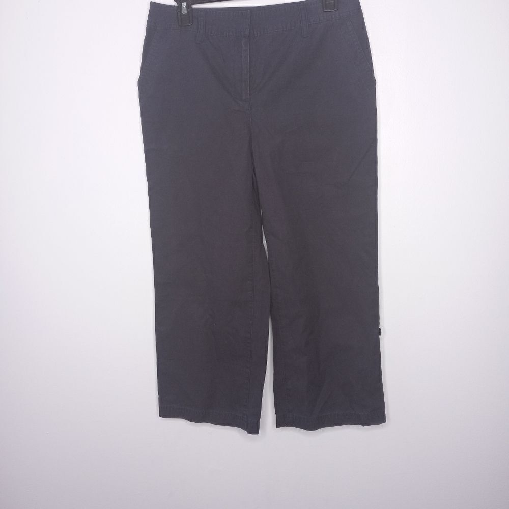 Charter Club cropped wide leg pants size 4